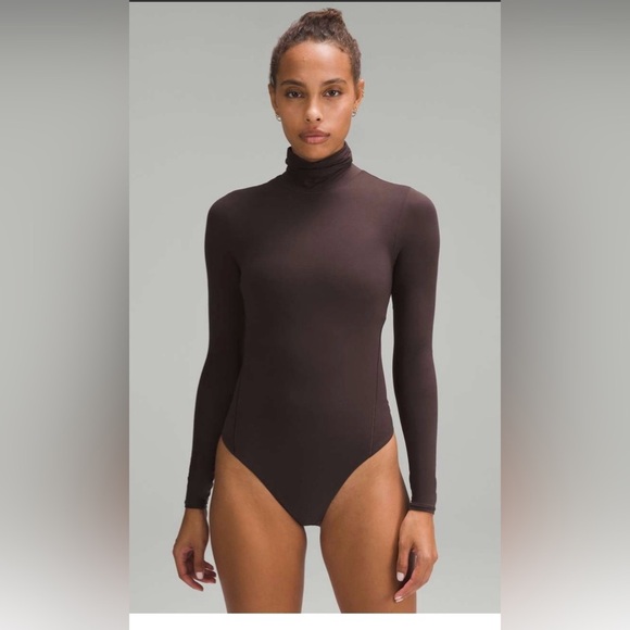 Lululemon Athletica Wundermost Expresso Turtleneck Bodysuit - Picture 1 of 4